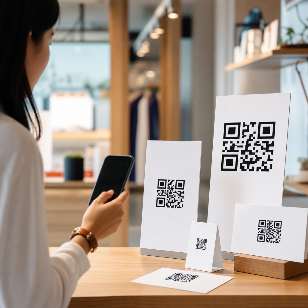 Testing QR Code Size and Placement Strategies