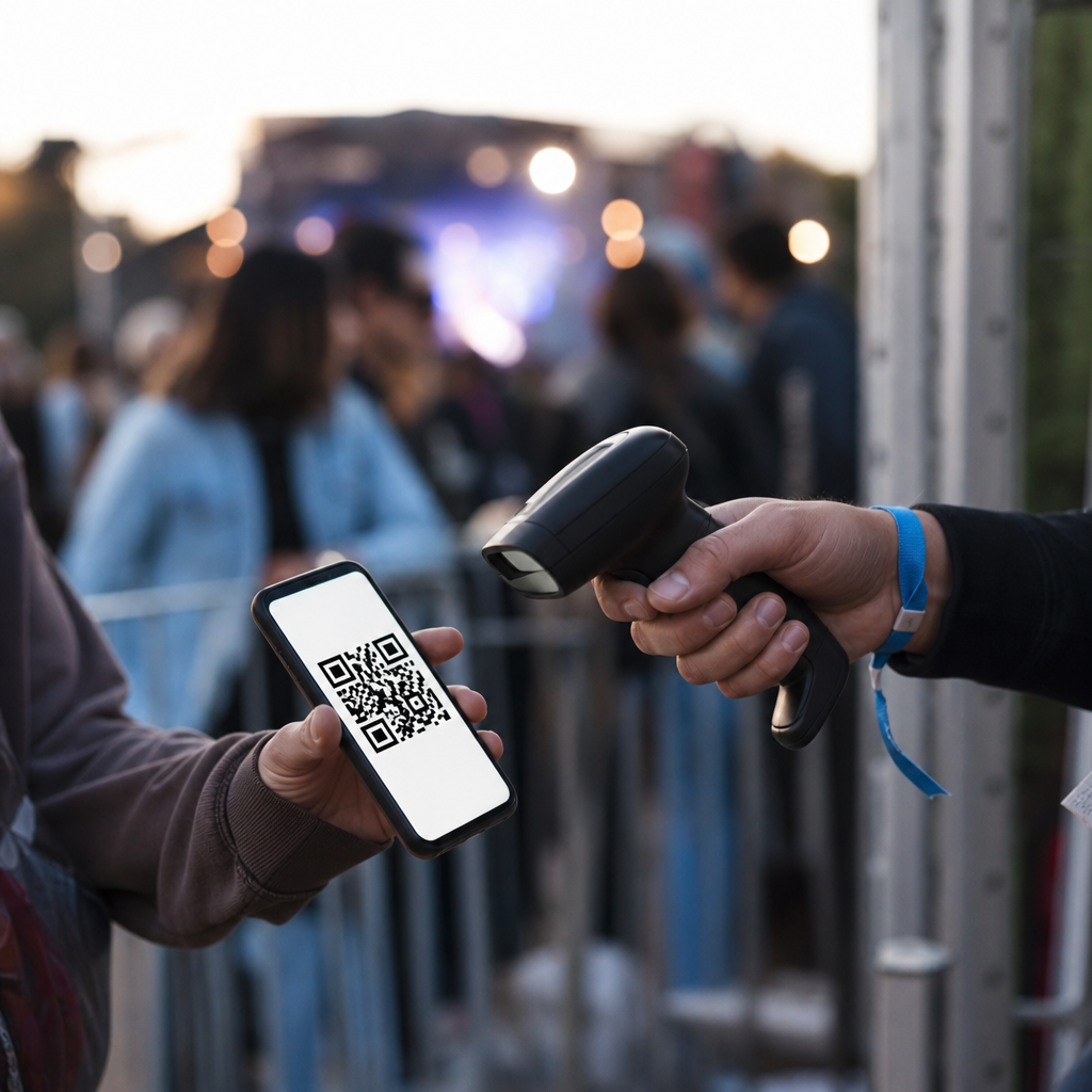 QR Codes for Concert and Festival Tickets