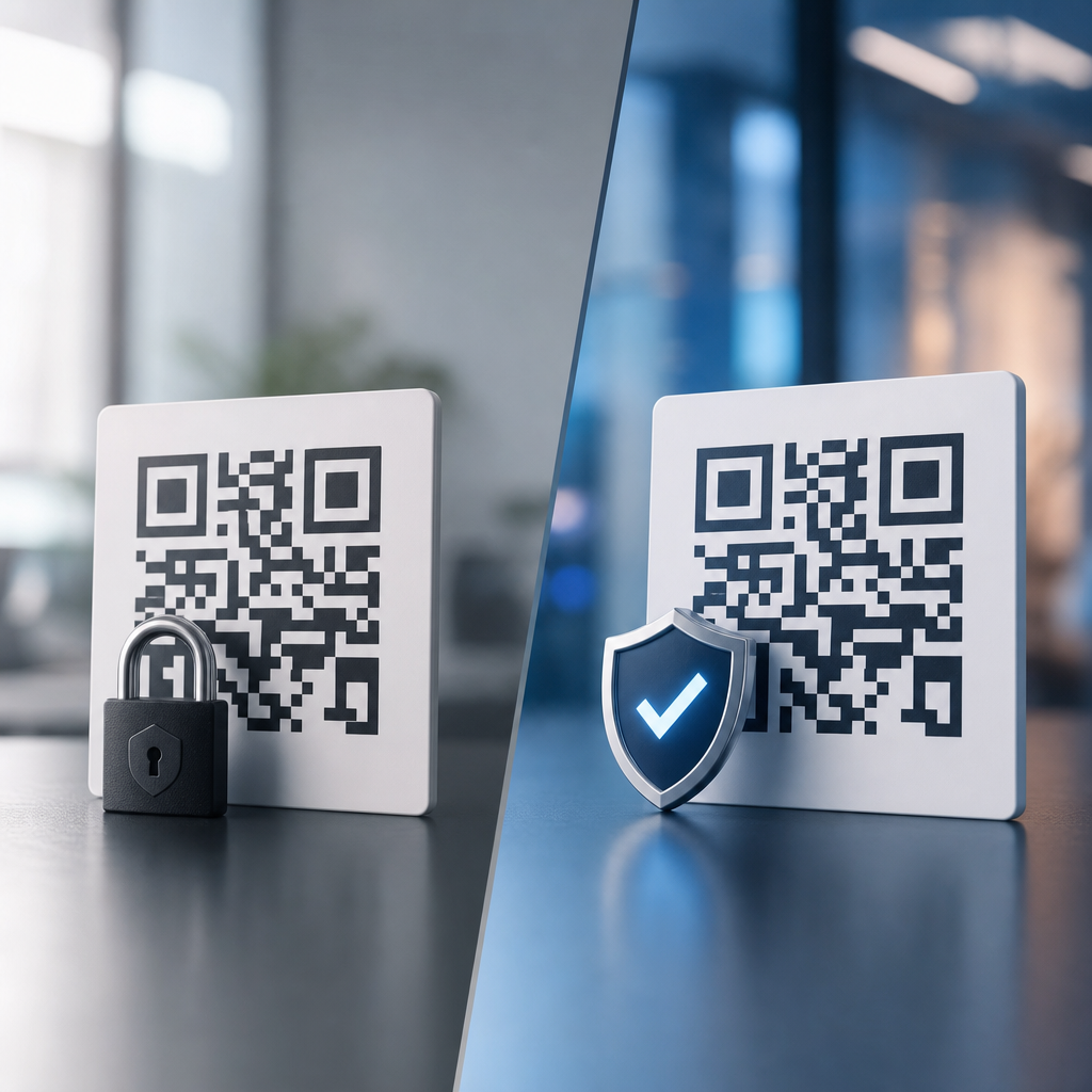 Security Differences Between Static and Dynamic QR Codes